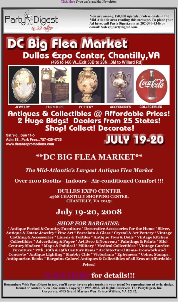 DC Big Flea Market, 07/10
