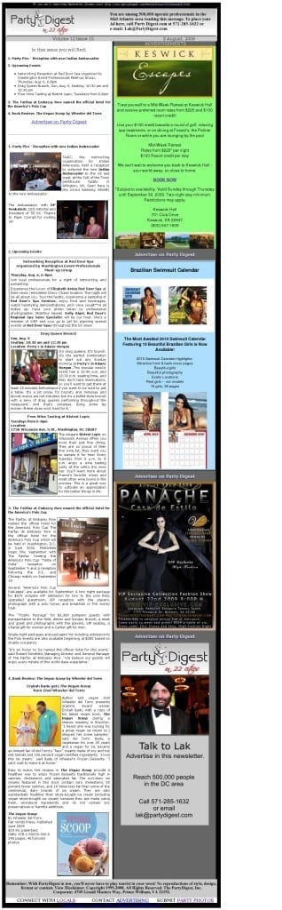 Party Digest Newsletter Volume 12 Issue 15