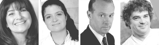 Ruth Reichl, Alex Guarnaschelli, Sam Sifton and Brooks Headley