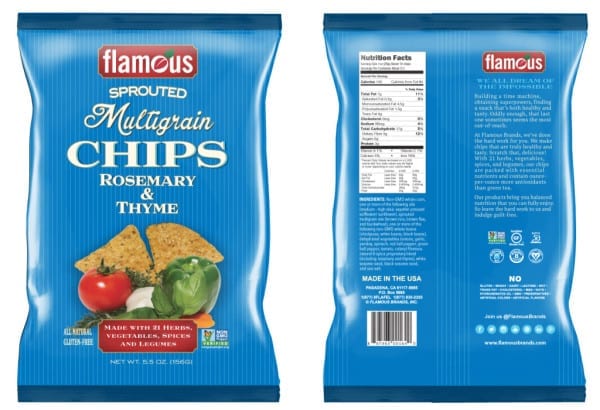 All-natural Sprouted Multigrain - Front and Back