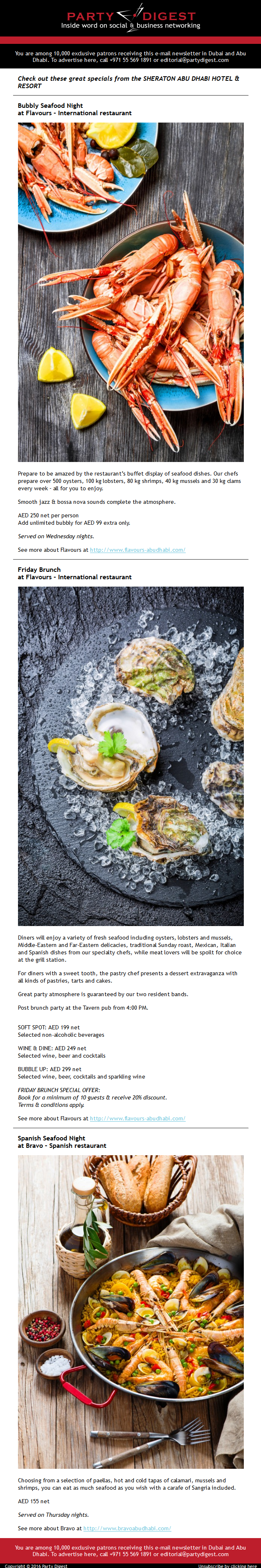 Sheraton Abu Dhabi – Restaurants