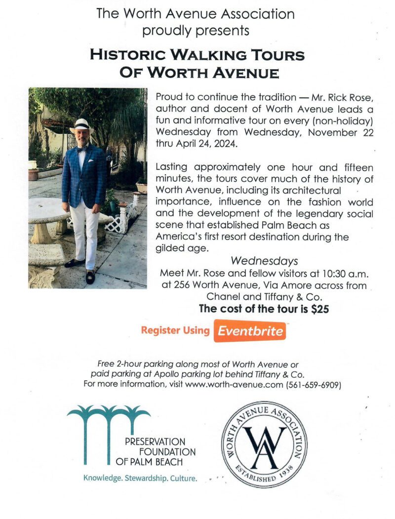 Worth Avenue Historic Walking Tours