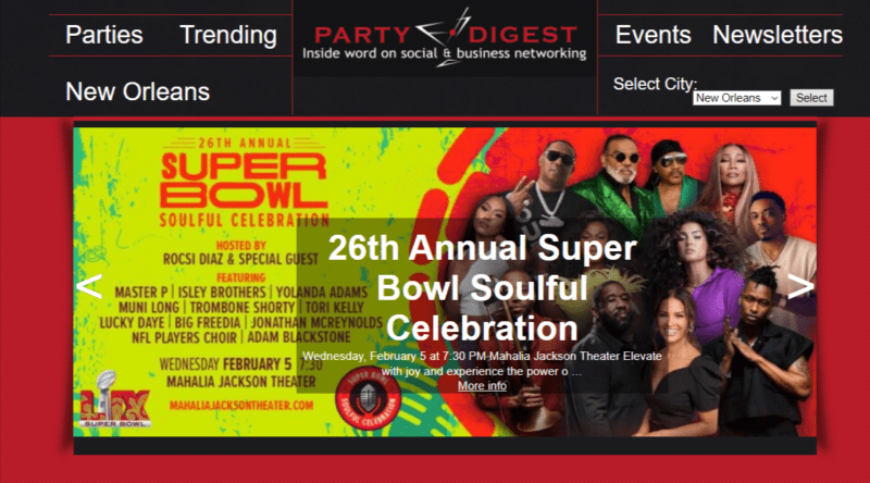 PartyDigest adds another new city – New Orleans