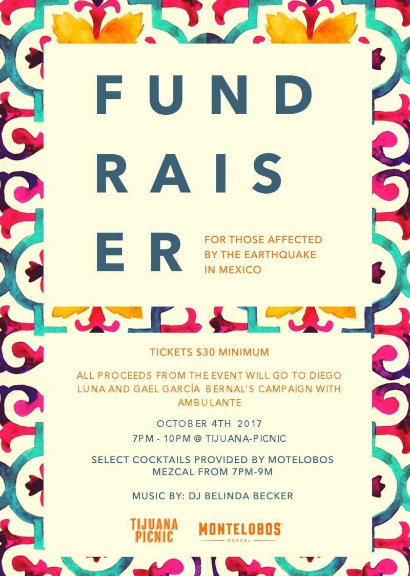 Paper Picnic Fundraiser for Mexico