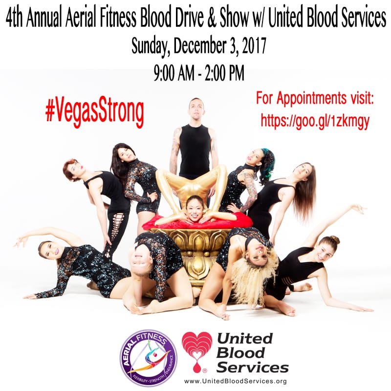 Aerial Fitness Blood Drive