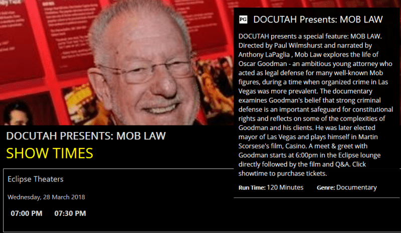 Mob Law – Meet and Greet Oscar Goodman