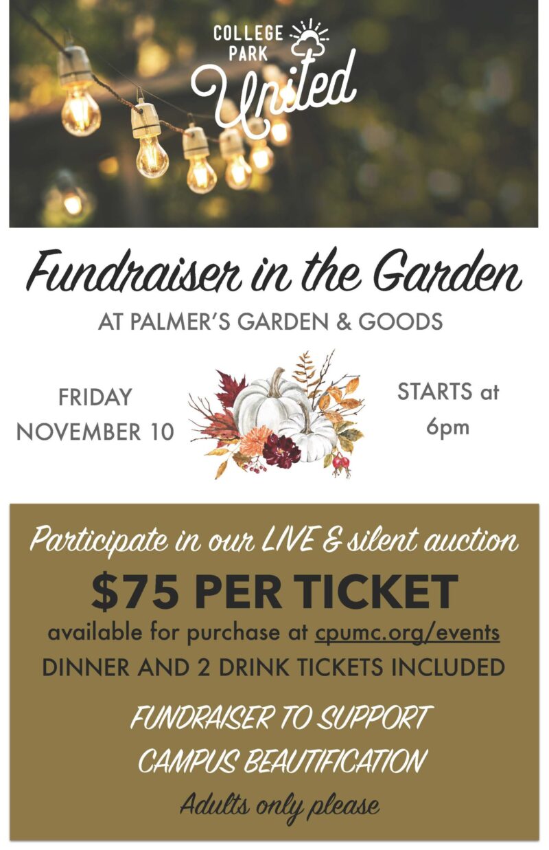 Fundraiser in the Garden