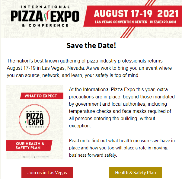 International Pizza Expo – Save the Date