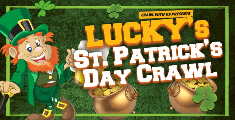 The Official Lucky’s St Patrick’s Day Bar Crawl – Savannah