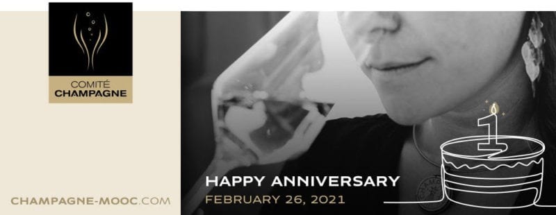 Champagne! 1 Year anniversary of the MOOC