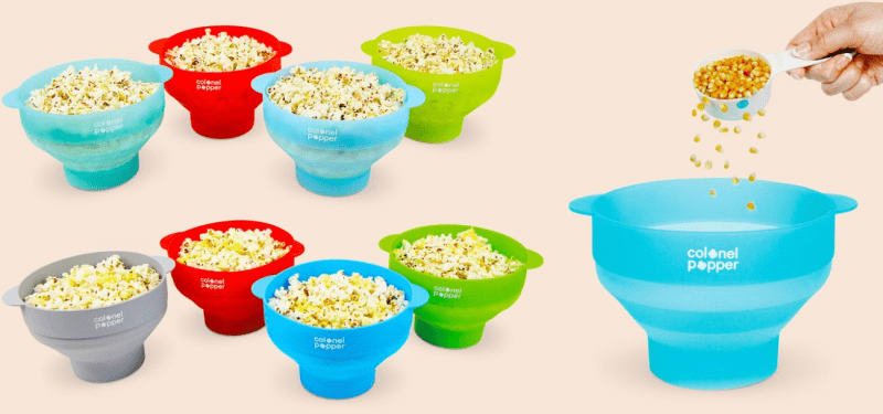Colonel Popper Popcorn Maker – Healthy Microwave Popcorn Made Your Way In Minutes!