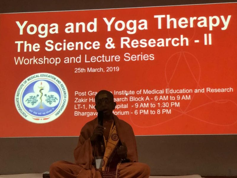 Pics –  PGI workshop on Yoga and Yoga therapy