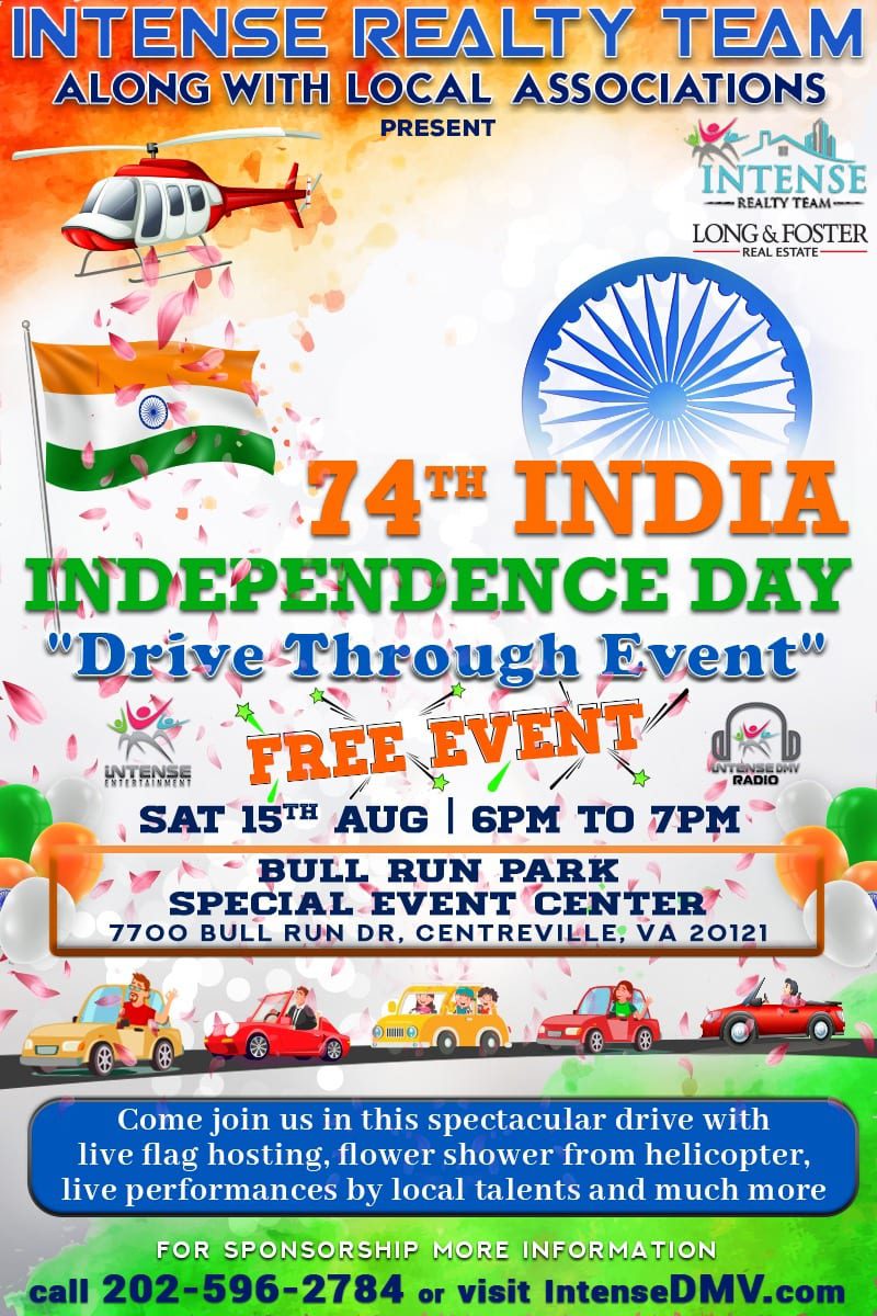 74th India Independence Day Drive Thru Celebration