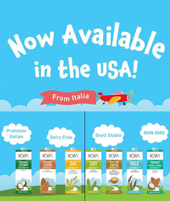 Italian plant-based milk – Koita