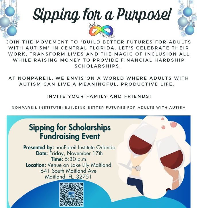 Sipping for Scholarships – nonPareil Institute Orlando